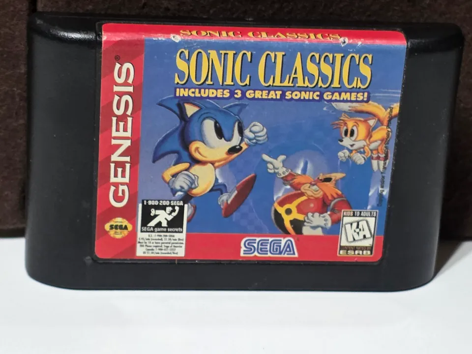 Sonic Classics Game Cartridge for Sega Genesis
